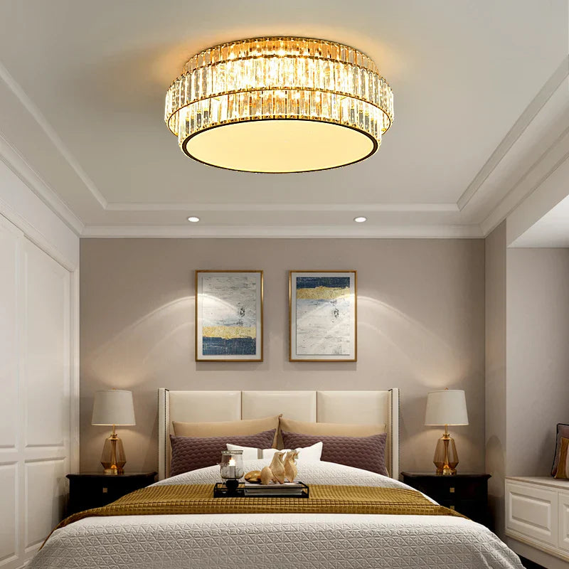 DecorBites™ Crystal LED Ceiling Lamp for Living Room Bedroom Study