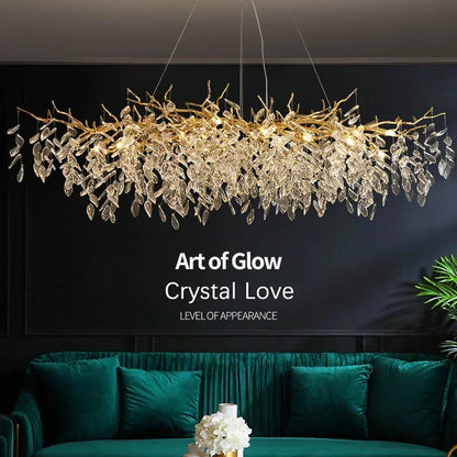 DecorBites™ Crystal Pendant Chandelier LED Lighting for Luxury Modern Interior Decoration