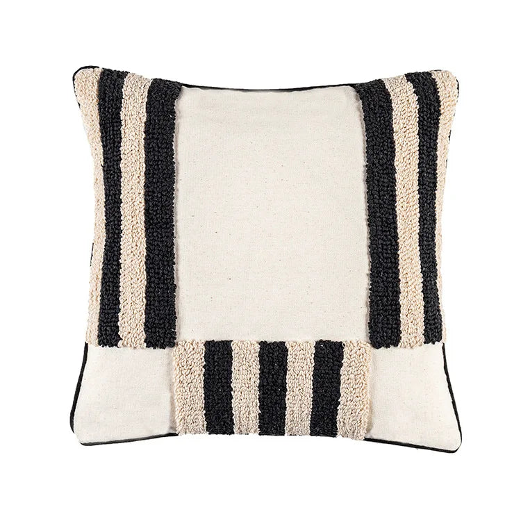 DecorBites™ Boho Geometric Tufted Cushion Cover with Fringe - 45X45/30X50CM