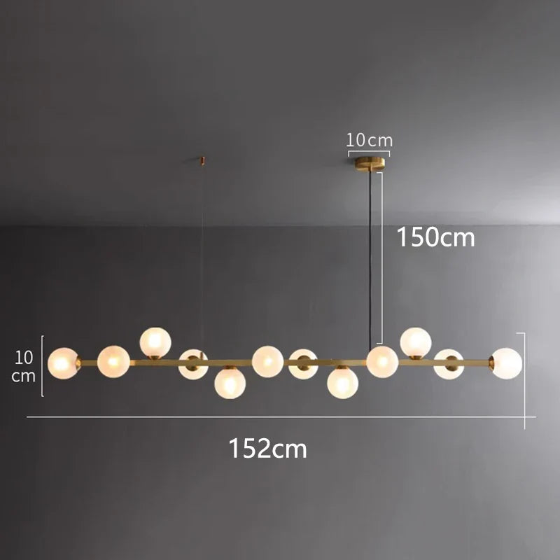 Matte Black Nordic Chandelier