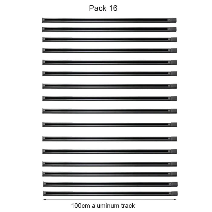 DecorBites™ Aluminum Track Rails for LED Spotlights with T-L Connector