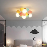 Lámpara de Techo LED para Niños Decorbites™: Candelabro de Vidrio y Lámina de Hierro