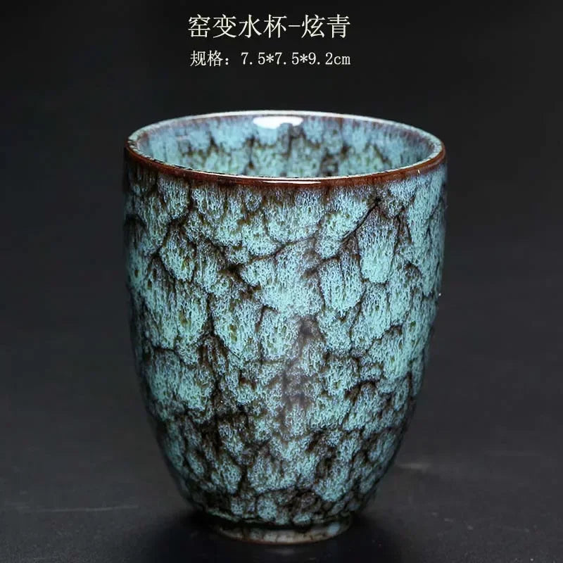 DecorBites™ Japanese Kiln Change Ceramic Tea Cup Set 250ml