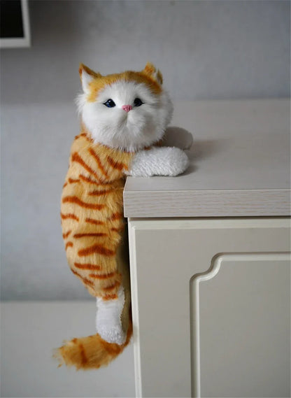 Figura de peluche de gato colgante DecorBites™ para decoración del hogar