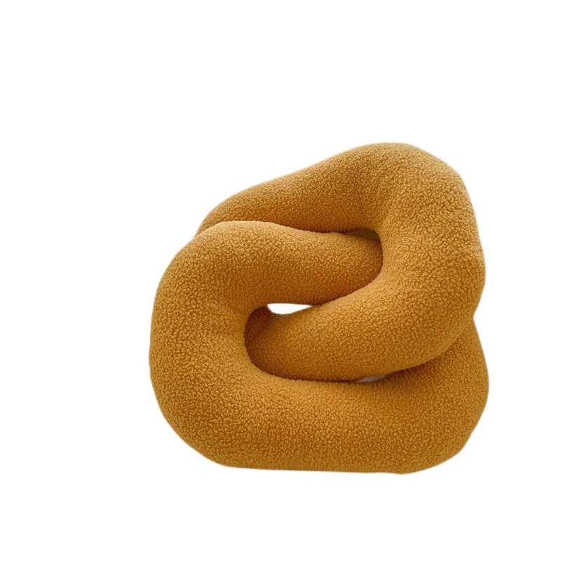 DecorBites™ Kids Comfort Knotted Cushion: Handmade & Bendable for Couch, Bed, Car, Office.