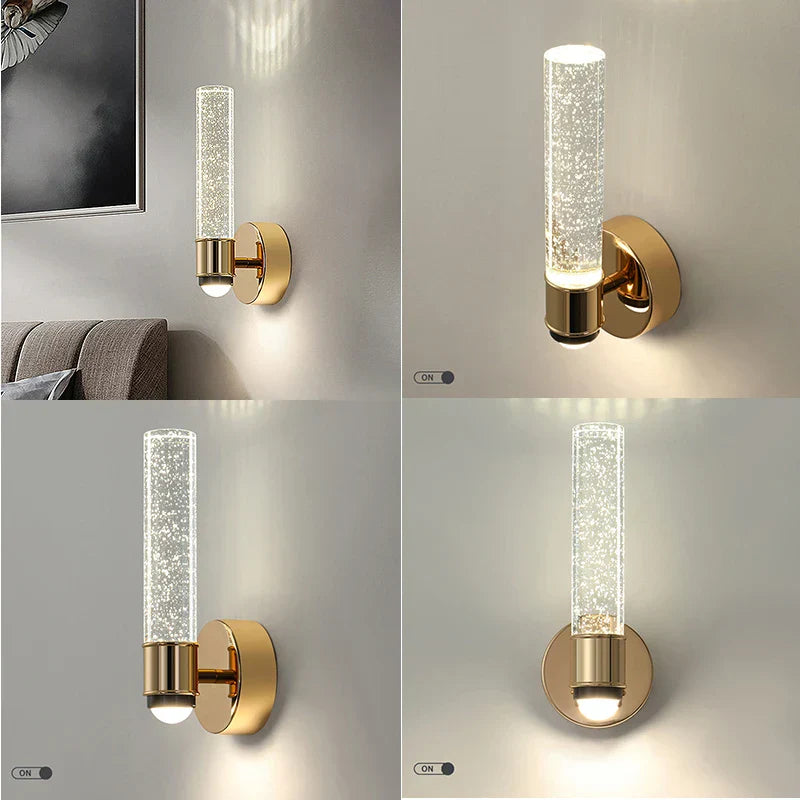 DecorBites™ Bubble Crystal LED Wall Sconces for Home Indoor Decor