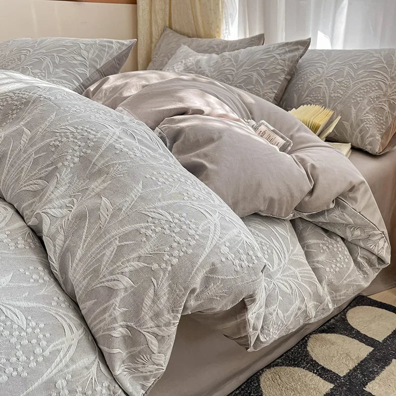 طقم سرير DecorBites™ قطني بثلاث طبقات، مكون من 3 قطع - ناعم، قابل للتهوية، ومريح