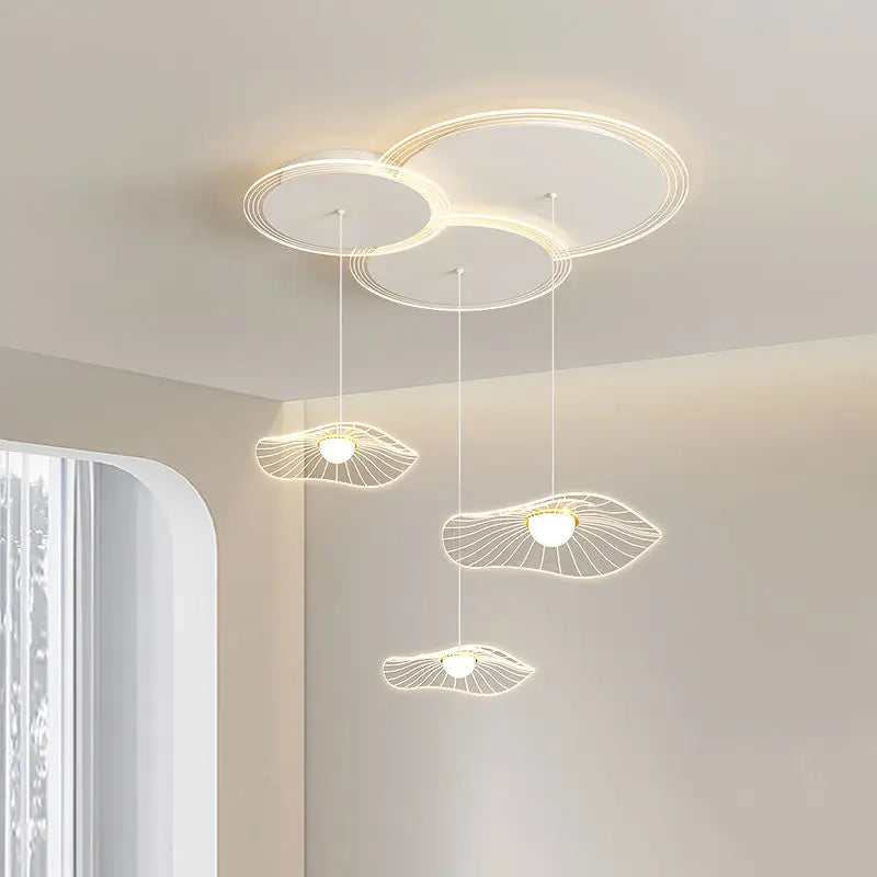 DecorBites™ Lotus Leaf LED Pendant Light for Modern Minimalist Living Room, Bedroom, and Dining