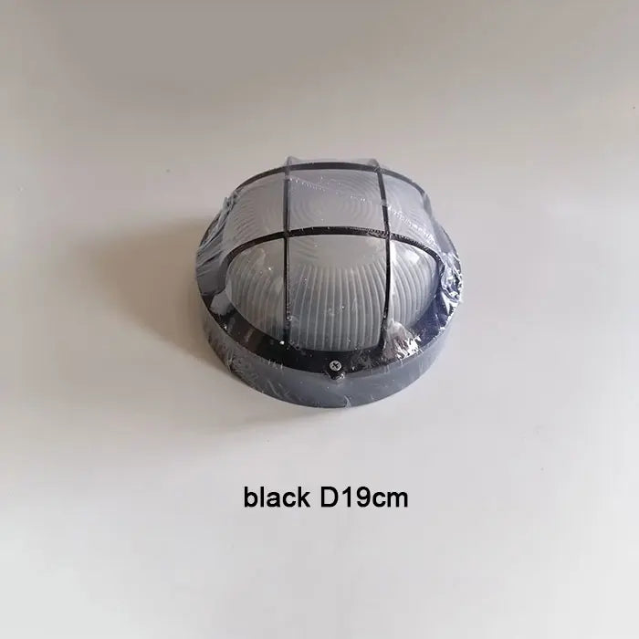 DecorBites™ Bronze Metal Glass Outdoor Ceiling Lamp Flush Mount Waterproof Retro Yard Light