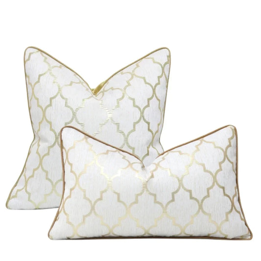 DecorBites™ Jacquard Luxury Cushion Cover for Livingroom Bedroom Sofa Decor Pillowcase