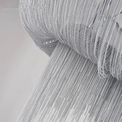 DecorBites™ Aluminum Tassel Chandelier: Modern Nordic Style Pendant Lamp for Living Room