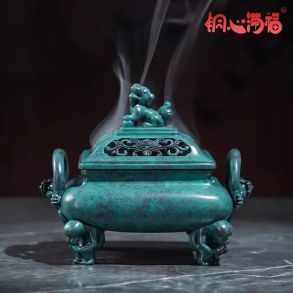 DecorBites™ Aromatherapy Brass Incense Stove for Home and Office Decoration