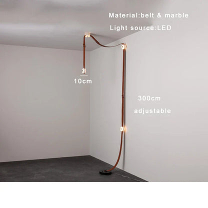 DecorBites™ Leather Marble Pendant Lights Luxury Dimmable Fixture Easy Installation Bedroom Living Room Lamp