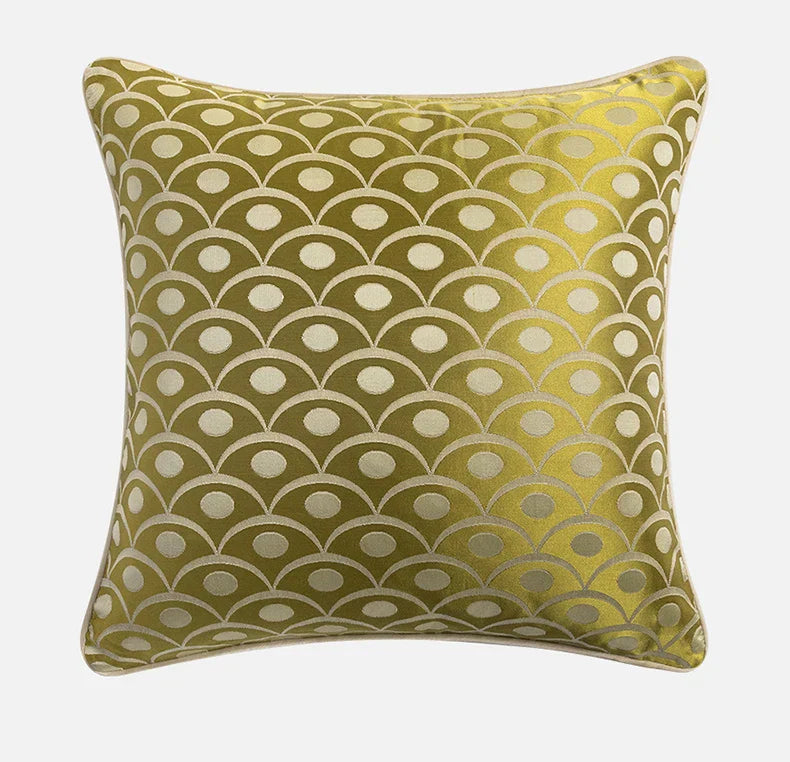 DecorBites™ Baroque Floral Geometry Jacquard Cushion Covers - European Classical Decor, 45x45cm