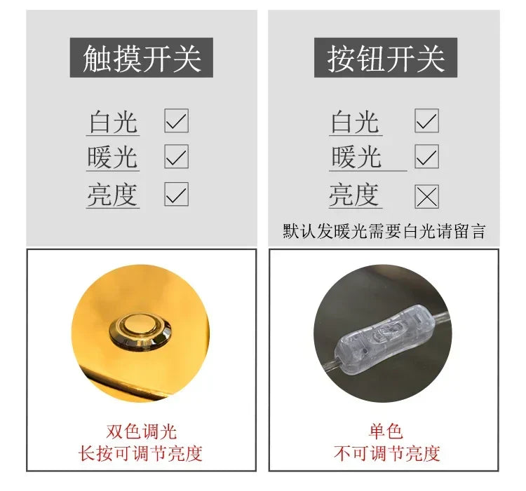 DecorBites™ Crystal Table Lamp: Nordic Luxury LED Touch Dimming, Modern Bedroom Bedside Lighting