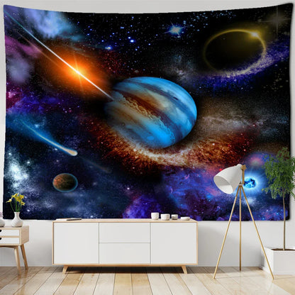 Astro Universe Tapestry Wall Hanging - Psychedelic Hippie Art by Decobites