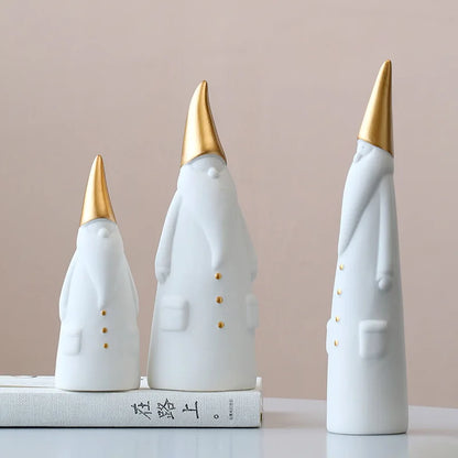 DecorBites™ Ceramic Santa Claus Figurines Set for Christmas Home Decor