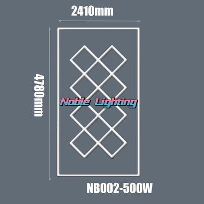 DecorBites™ Hexagon Honeycomb LED Garage Ceiling Light