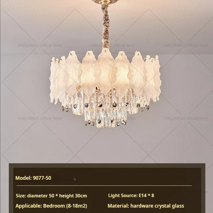DecorBites™ Crystal Chandelier: Modern Elegance for Living Room, Bedroom - High-End Luxury Lighting