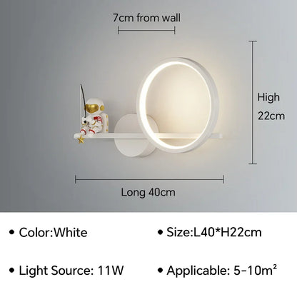 DecorBites™ Astronaut Cartoon LED Wall Lamp for Modern Home Decor