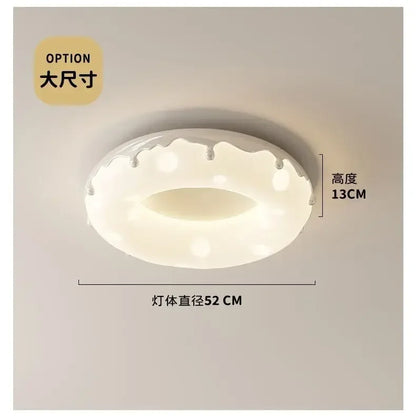 Lámpara de techo DecorBites™ con forma de rosquilla - Lámpara LED de espectro completo para protección ocular para habitación infantil.