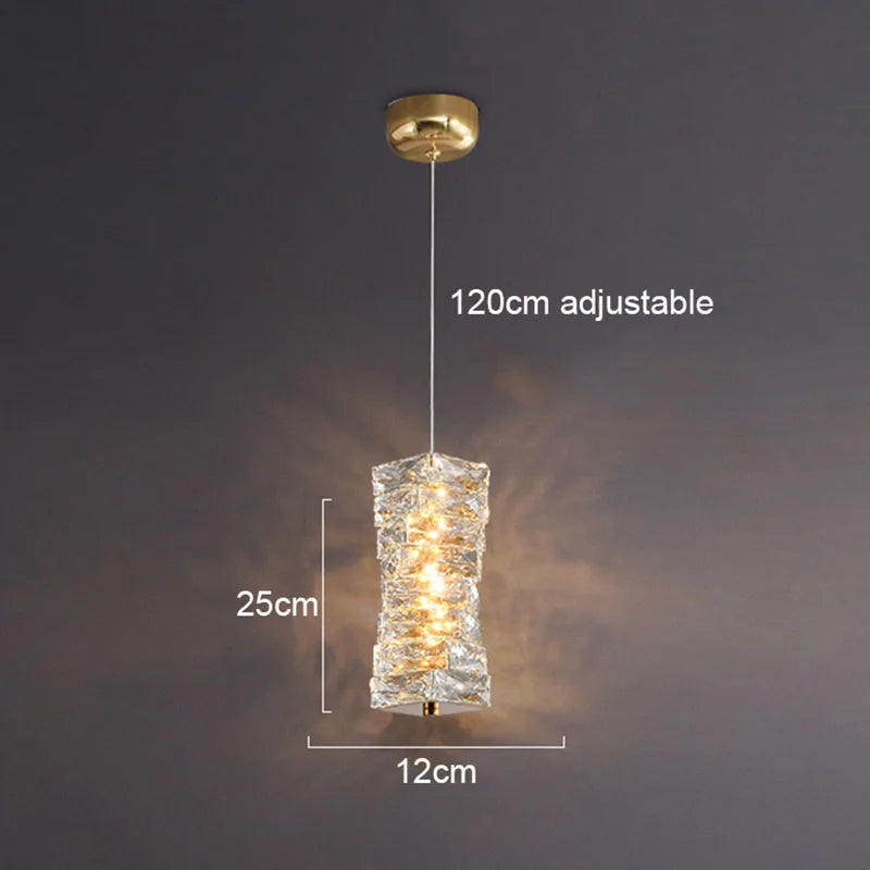 Gold Chrome Crystal Sconce For Living Room 60cm