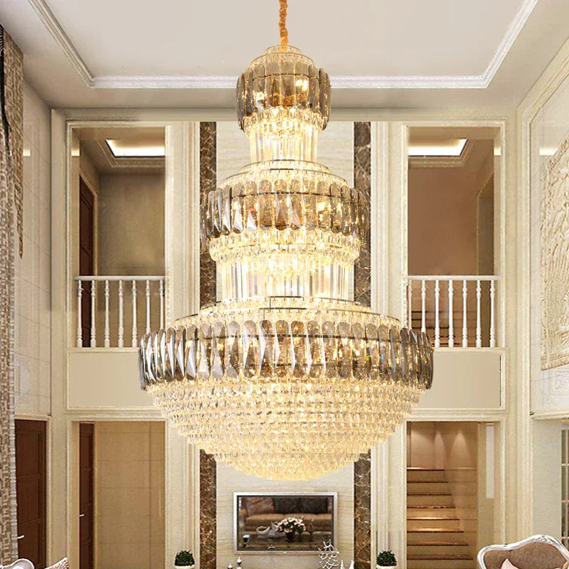 DecorBites™ Luxury Crystal Chandelier for Elegant Spaces