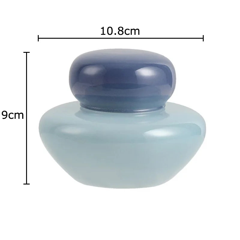 DecorBites™ Glass Storage Jar with Lid Ring Jewelry Box Candy Pot Aroma Can