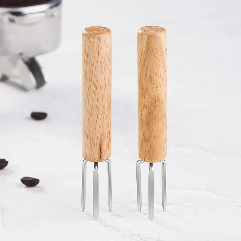 DecorBites™ Espresso Stirrer: Professional Barista Tool with Natural Wood Handle