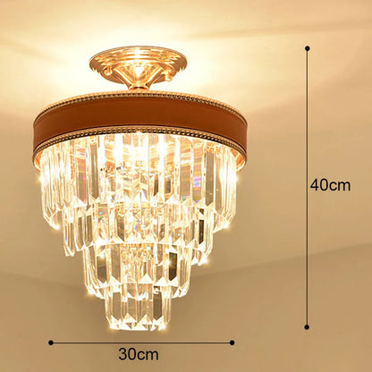 DecorBites™ Crystal LED Ceiling Chandelier for Home Decor