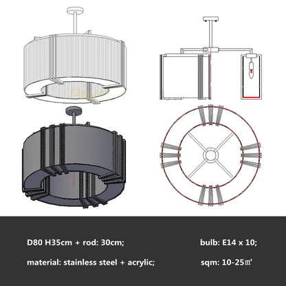 DecorBites™ Crystal LED Chandelier: Modern Luxury Dining Room Kitchen Lighting Fixtures