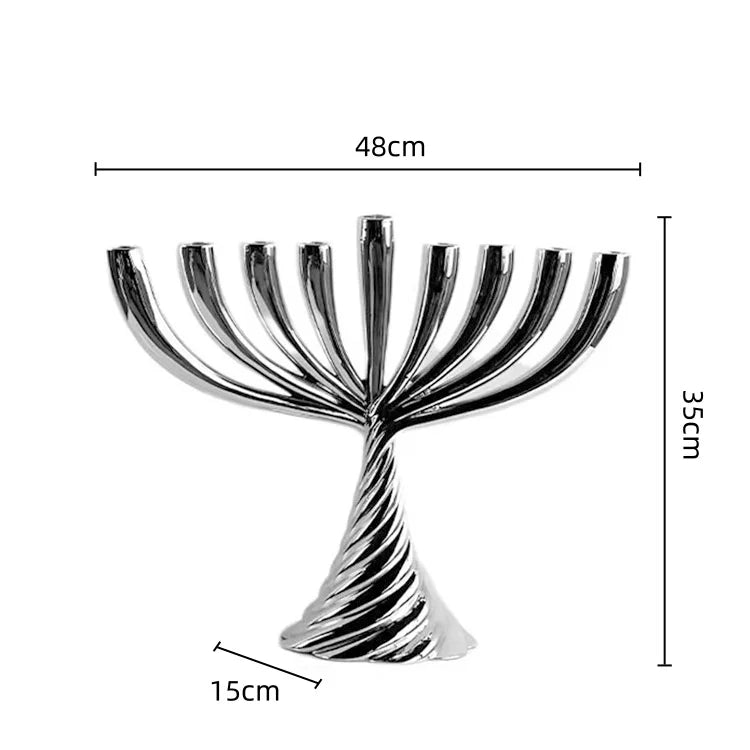 DecorBites™ Gold Geometric Twist Candle Holder Set for Stylish Home Decor