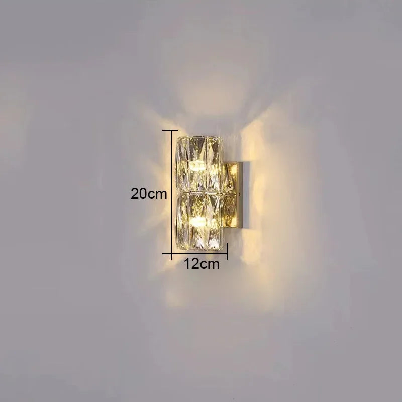DecorBites™ Crystal High-End Wall Lamp for Luxury Living Room, Bedroom, Villa Lighting