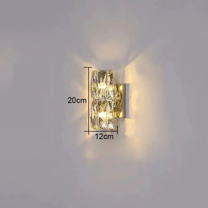 DecorBites™ Crystal High-End Wall Lamp for Luxury Living Room, Bedroom, Villa Lighting