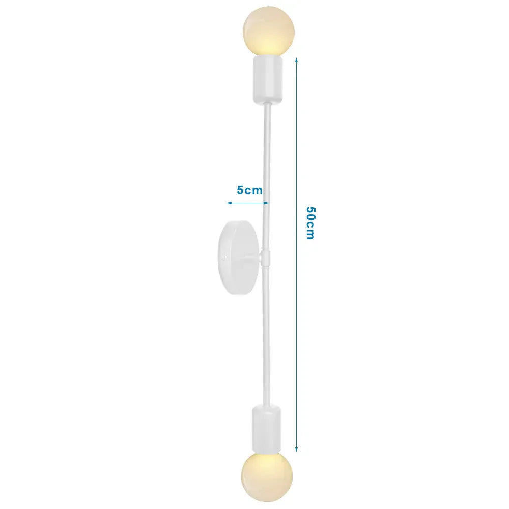 DecorBites™ Industrial LED Wall Sconce Iron Bedside Lamp Retro Loft Indoor Lighting