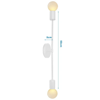 DecorBites™ Industrial LED Wall Sconce Iron Bedside Lamp Retro Loft Indoor Lighting