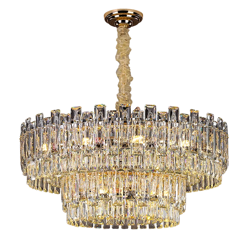 DecorBites™ Crystal Chandelier: Modern High-End Luxury for Living, Dining & Master Bedrooms
