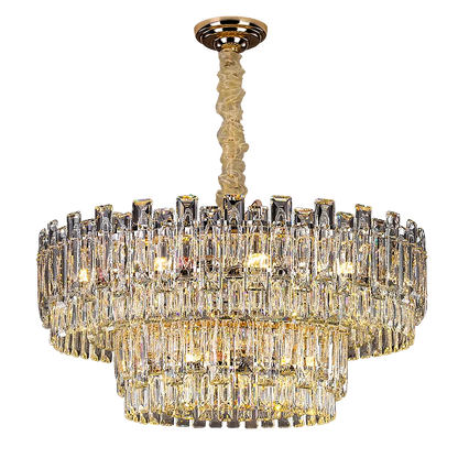 DecorBites™ Crystal Chandelier: Modern High-End Luxury for Living, Dining & Master Bedrooms