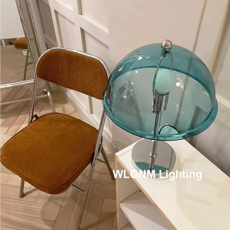 مصباح طاولة DecorBites™ Bauhaus Mushroom، إضاءة ليلية LED من الأكريليك العصري