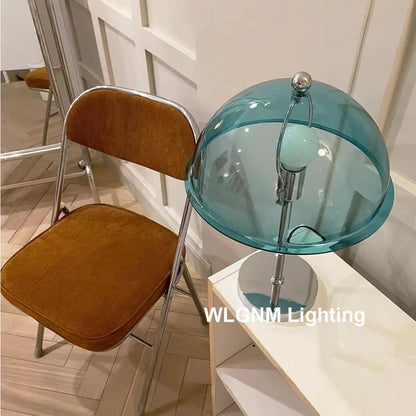 مصباح طاولة DecorBites™ Bauhaus Mushroom، إضاءة ليلية LED من الأكريليك العصري