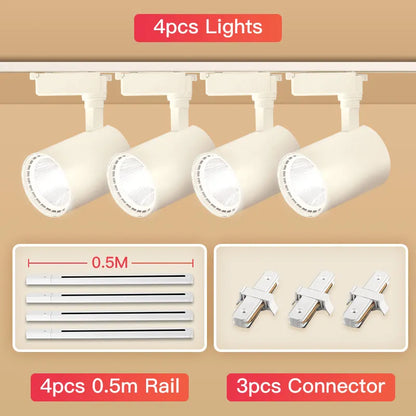 DecorBites™ COB Chandelier Track Ceiling LED Spotlights for Living Room, Store Rail Lighting