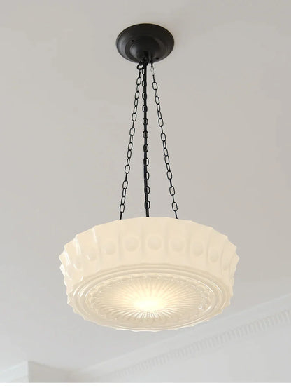 DecorBites™ French Retro Shanghai Style Glass Lamp Chandelier
