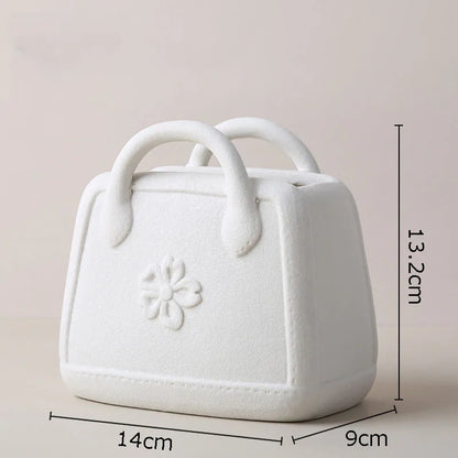 DecorBites™ Handwoven Ceramic Vase: Decorative Flower Pot for Home Décor and Floral Arrangement