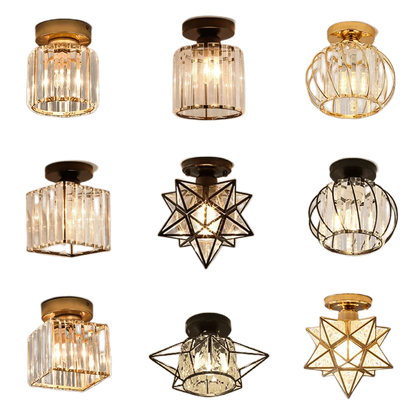 Lámpara de araña LED nórdica de cristal DecorBites™ para iluminación interior moderna