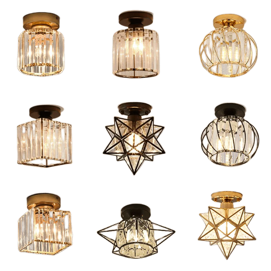 Lámpara de araña LED nórdica de cristal DecorBites™ para iluminación interior moderna