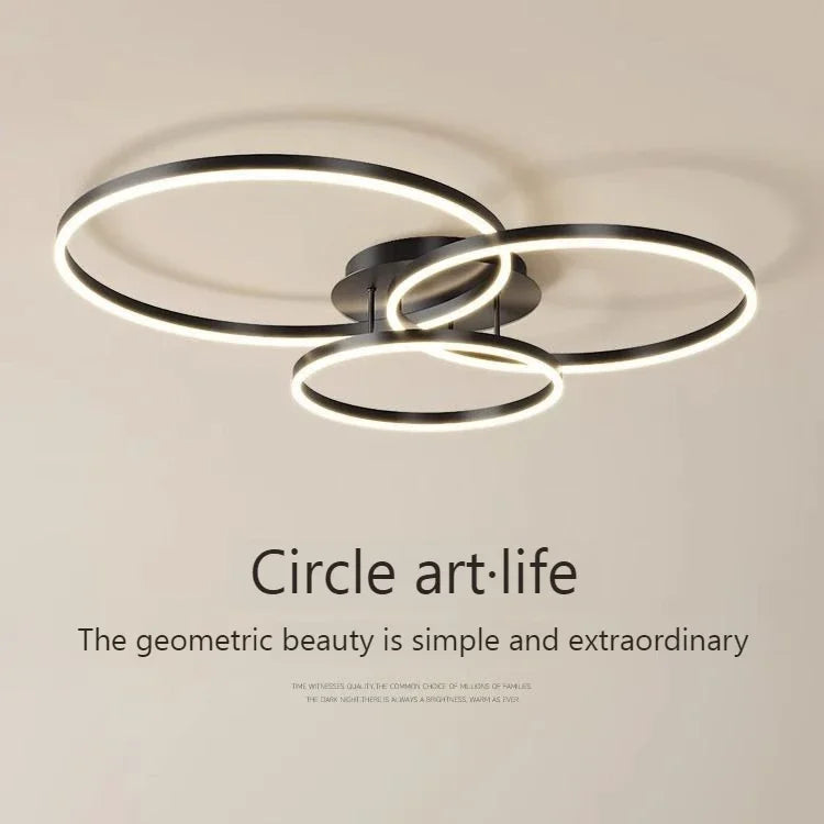 DecorBites™ LED Chandelier Modern Style Ceiling Lamp Bedroom Dining Room Light