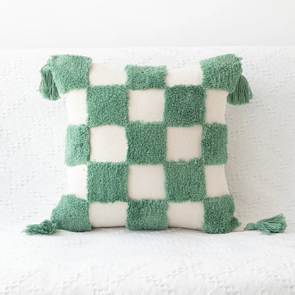 DecorBites™ Bohemian Tufted Tassel Pillow Case - Geometric Nordic Style Sofa Cushion