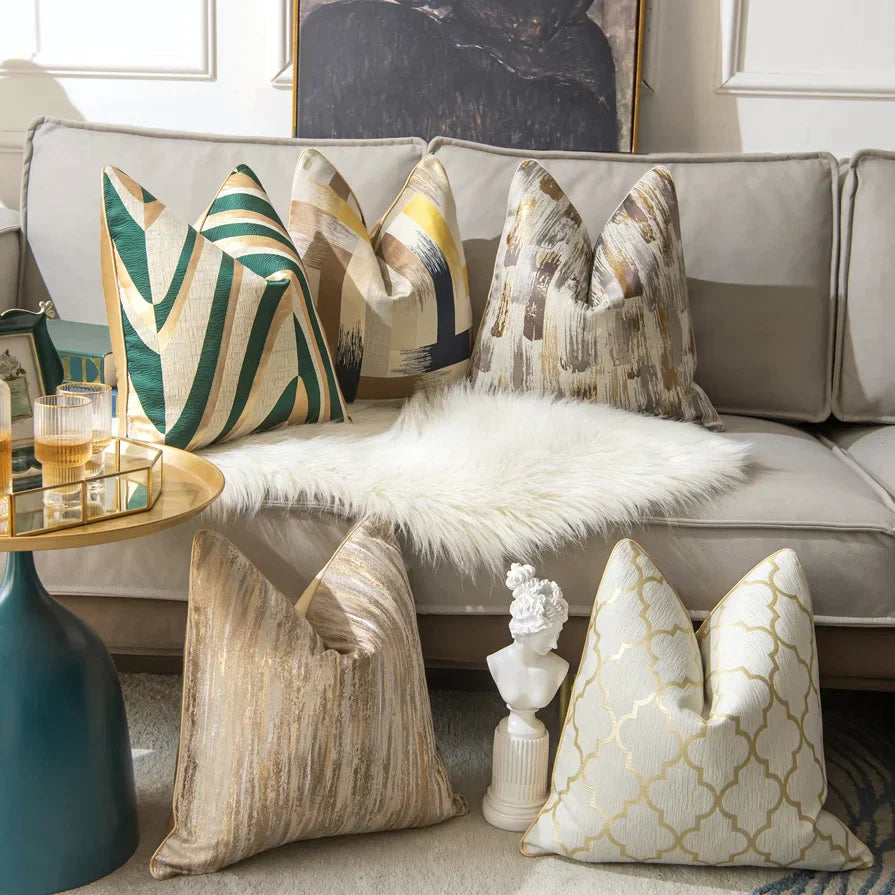 Colección de fundas de cojín DecorBites™ Luxe Decor: fundas de almohada de alta calidad para sofá o sala de estar