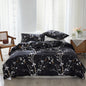 Decobites Plum Blossom Double Duvet Cover Set Queen Size Soft Skin Friendly