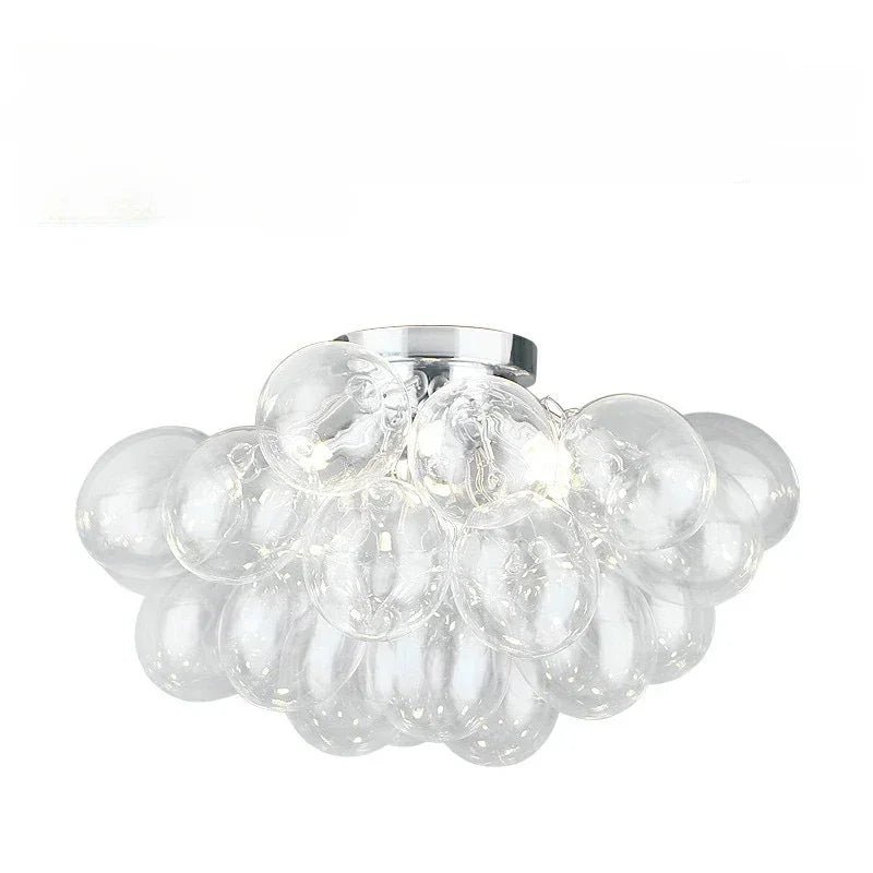 DecorBites™ Glass Chandelier Leds Ceiling Lamp for Designer Bedroom Lighting Fixture